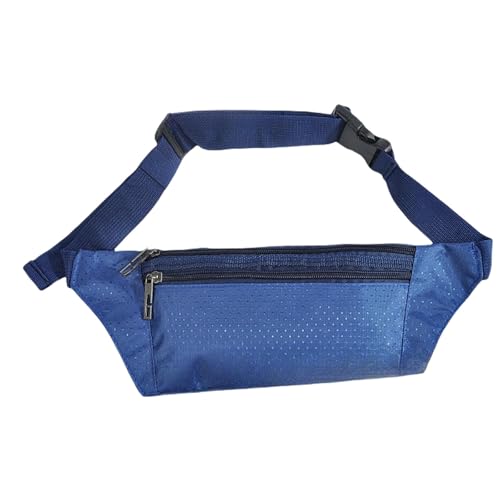 ACHBGTMQ Gürteltasche Outdoor Sport Taillenbeutel, Handgepäcktasche, Persönlicher Tailentasche Mit Diebstahl, Unsichtbarer Brieftaschengürtel-dunkelblau-unter 20 L von ACHBGTMQ