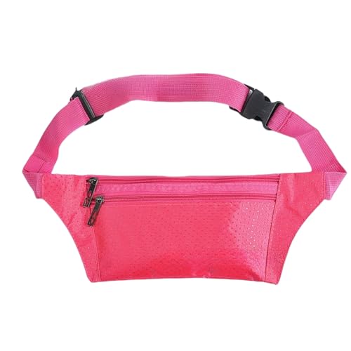 ACHBGTMQ Gürteltasche Outdoor Sport Taillenbeutel, Handgepäcktasche, Persönlicher Tailentasche Mit Diebstahl, Unsichtbarer Brieftaschengürtel-rosenrot-unter 20 L von ACHBGTMQ