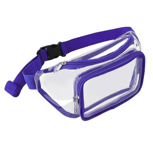 ACHBGTMQ Gürteltasche Transparente Tasche Sport Laufen Im Freien Taillenbeutel wasserdichte Tragbare Aufbewahrungstasche-lila-unter 20 L von ACHBGTMQ