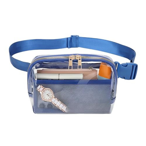 ACHBGTMQ Gürteltasche wasserdichte Taillentasche Im Freien Transparente Justierbare Speicher Messenger Bag-blau-unter 20l von ACHBGTMQ
