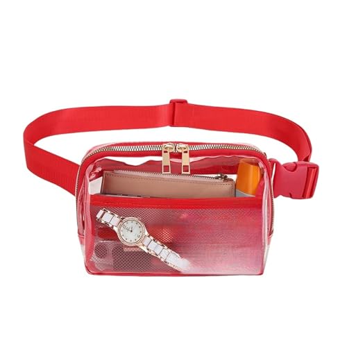 ACHBGTMQ Gürteltasche wasserdichte Taillentasche Im Freien Transparente Justierbare Speicher Messenger Bag-rot-unter 20l von ACHBGTMQ
