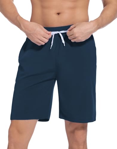 ACHTELEPHS Badehose Herren Lang Schnelltrocknend Badeshorts Männer Boardshorts Badehosen Dark Blau M von ACHTELEPHS