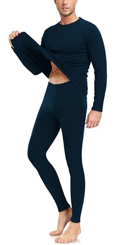 ACHTELEPHS Thermounterwäsche Herren Winter Funktionsunterwäsche Thermo Skiunterwäsche Set Navy XXL von ACHTELEPHS