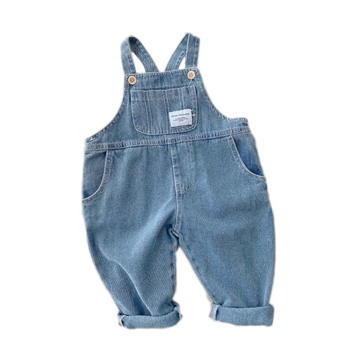 ACMEDE 1-9 Jahre Latzhose Baby Jungen Mädchen Gr. 74/80/86/92/98 Baby Jeanshose Latzhosen Jeans Hosen Kinder Overall kinder Denim Latzhose GR. 98/104/110/116/128/134 von ACMEDE