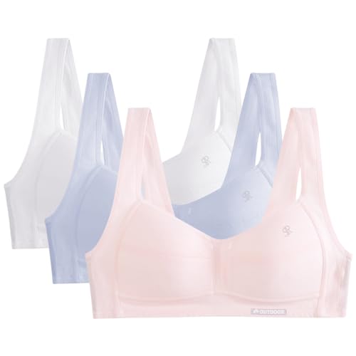 ACMEDE 11-18 Jahren Mädchen Bustier Teenager Mädchen BH Sport Bra Trägertop BH Kinder Teens Unterwäsche mit Fest Gepolsterte Unterwäsche Cami Crop Top Sport-BHS Gr. 152/158/164/170 von ACMEDE