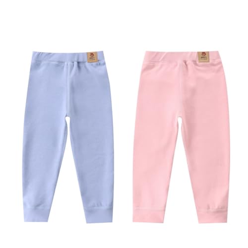 ACMEDE 2er Pack Jungen Leggings Kinder Hosen Pants Gr. 74/80/86/92/104/Herbst Frühling Knöchellang Thermo Leggings Gr. 116/122/128/134 Mädchen Jungen Lange Leggings Hosen von ACMEDE
