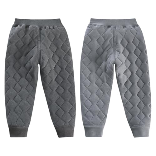 ACMEDE 2er Pack Kinder Winterhose Jungen Gr. 110/122/128/134 Mädchen Leggings Thermo Hose Sporthose Gr. 74/80/86/92/98 Gefütterte Thermohose Jogginghose Thermo Winter Warme Kinder 6 Monate - 9 Jahre von ACMEDE