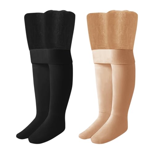 ACMEDE 2er pack Baby Mädchen Thermo Strumpfhose 92/104/110 Kinder Winter Warm Strumpfhosen Fleece Gefütterte Ballettstrumpfhose 120/134/146/158 Mädchen Leggings Strumpfhosen 2-12 Jahre von ACMEDE