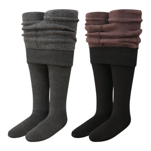 ACMEDE 2er pack Baby Mädchen Thermo Strumpfhose Kinder Winter Warm Fleece Gefütterte Strumpfhosen Gr.92/98/104/116/120/134/146 Ballettstrumpfhose Baby Winter Warm Leggings Strumpfhosen Mädchen von ACMEDE