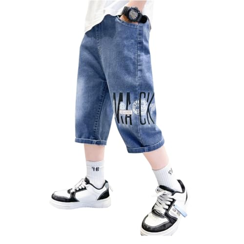 ACMEDE 3-11Jahren Jungen Sommer Kurze Hose Leicht Jeanshose 3/4 Jeansshorts mit Elastischem Bund, Jungen Bermuda Denim Shorts Streetwear Outdoor Mode Jeanshosen Kurze Gr. 98-152 ACMEDE 3-11Jahren Jungen Sommer Kurze Hose Leicht Jeanshose 3/4 Jeansshorts mit Elastischem Bund, Jungen Bermuda Denim Shorts Streetwear Outdoor Mode Jeanshosen Kurze Gr. 98-152 von ACMEDE