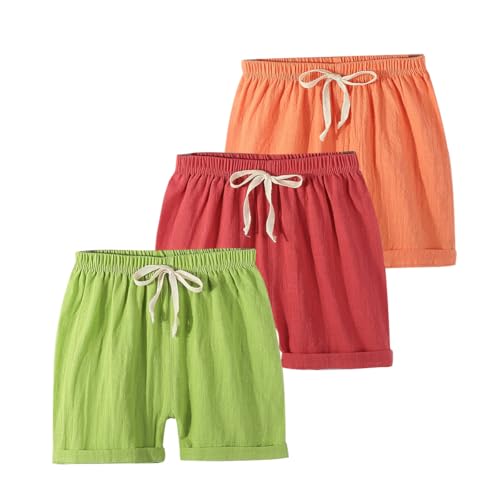 ACMEDE 3er Pack Kinder Jungen Mädchen Shorts Hotpants Baumwolle Freizeit Sommer Musselin Hosen 1-9 Jahre Einfarbige Baumwolle Schlafanzug Sommerhose Kurze Hosen 80/86/92/98/104/116/122/128/134 ACMEDE 3er Pack Kinder Jungen Mädchen Shorts Hotpants Baumwolle Freizeit Sommer Musselin Hosen 1-9 Jahre Einfarbige Baumwolle Schlafanzug Sommerhose Kurze Hosen 80/86/92/98/104/116/122/128/134 von ACMEDE
