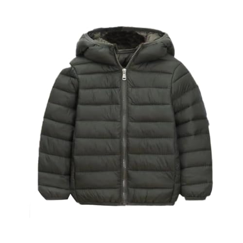 ACMEDE 9-13 Jahren kinder Leichte Daunenjacke mit Kapuzen Warme Winterjacke Outdoor Steppjacke Mädchen Jungen Pufferjacket Daunen-Baumwolle Jacke Winddicht Übergangsjacke Gr. 146/152/158/164/170 von ACMEDE