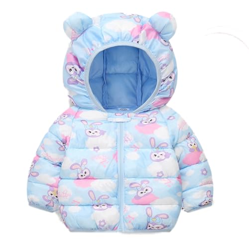 ACMEDE 9 Monate-5 Jahre Baby Steppjacke mit Kapuze Kinder Wintermantel Leichte Winterjacke Baby Jungen Mädchen Daunen Baumwolljacke Outwears Ultraleicht Mäntel Kapuzenmantel Gr.74/80/86/92/104/116 von ACMEDE