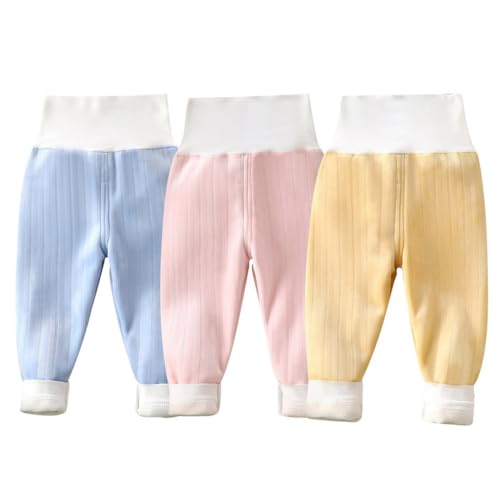 ACMEDE Baby Hose Thermoleggings Fleece Leggins Gr. 68/74/80/86/92 Kinder Leggings Kinder Plüschleggins Gr. 98/104/116 Lange Jogginghose Thermohose Elastische Outdoor 3 Monate - 5 Jahre von ACMEDE