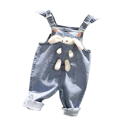 ACMEDE Baby Jungen Mädchen Denim Latzhose Kleinkind Hosenträger Jeans Overall 6M-6Jahre Säugling Baby Mädchen Denim Overall Latzhose Jeans Hose von ACMEDE