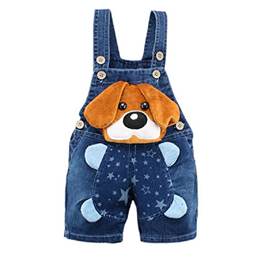 ACMEDE Baby Mädchen Jungen Overall Latzhose kurz Sommer Kinder Kleinkind Kind ärmellose Hosenträger Denim Shorts Hosen Kleidung von ACMEDE