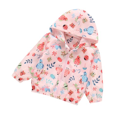 ACMEDE Baby Mädchen Leichter Jacken Mantel Softshelljacke Gr. 74/80/86/92/98, 1-7 Jahre Mädchen Kapuzenjacke Atmungsaktive Übergangsjacke Windjacke Outdoorjacke Gr. 104/110/116/122/128 von ACMEDE