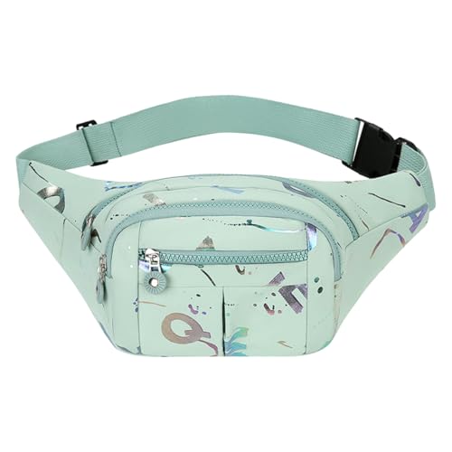 ACMEDE Bauchtasche Mode Wasserdicht Gürteltasche Hüfttasche Damen Brusttasche Handytasche Verstellbarer Bauchtaschen Cross Body Bag 4 Fächer, Hüfttaschen für Outdoor Reise Wandern Travel von ACMEDE
