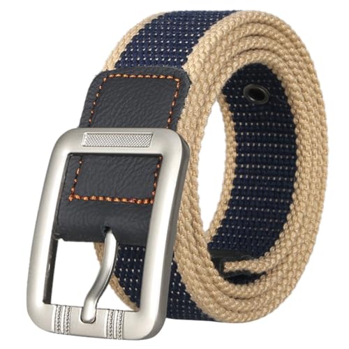 ACMEDE Canvas Gürtel für Herren und Damen Einstellbare Segeltuch Stoffgürtel Freizeitgürtel Gürtel mit Dornschließe Verstellbare Leinwand Stoffgürtel für Jeans Hosen Kleid, Breite ca. 3.8cm von ACMEDE