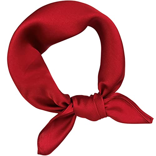 ACMEDE Damen 100% reine Maulbeerseide Seidenschal Klein Quadratisch Schal Halstuch Frauen Seide Kopftuch Seidentuch Bandana Vierecktuch Kopftuch 53 * 53cm von ACMEDE