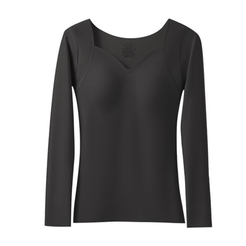 ACMEDE Damen Thermounterwäsche M L, 2 in 1 Thermooberteil mit Integriertem BH Atmungsaktiv Thermowäsche Funktionswäsche Oberteil lang Unterwäsche, 88-176lb von ACMEDE