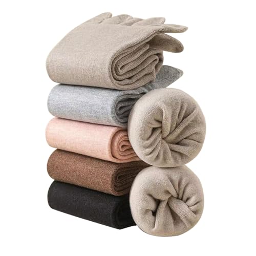 ACMEDE Damen Zehensocken 35-39, 6 Paar Winter Warm Thermo Sportsocken mit Zehen Damen Sneaker Socken Fünf Finger Socken Wandersocken Arbeitssocken Tennissocken Laufsocken von ACMEDE