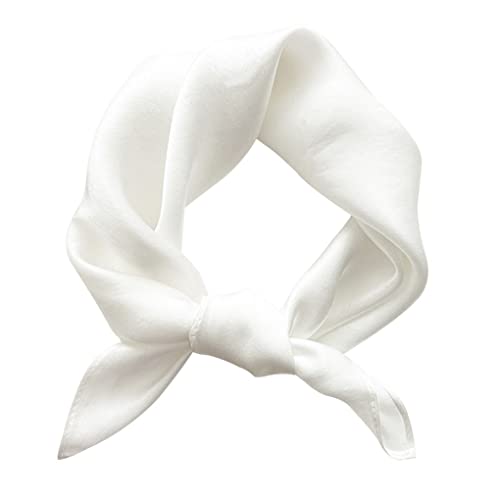 ACMEDE Damenschal 100% Seide Schal Unifarben Damen Halstücher Business Schal Seidentuch Seide Leicht Seidenschal Bandana Halstuch Kopftuch Elegante Schal Tuch Geschenk für Frauen,53 * 53cm von ACMEDE