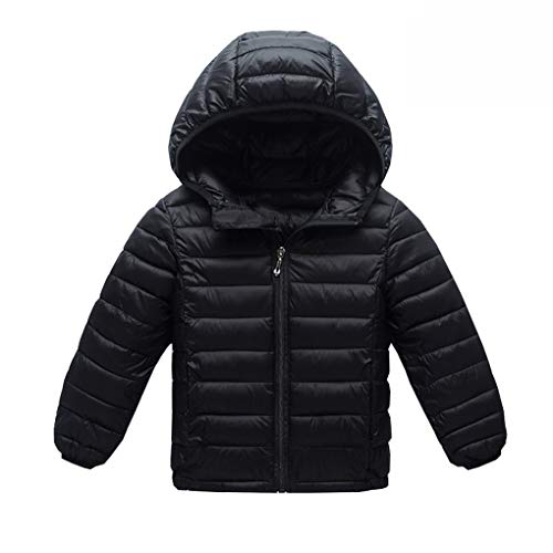 ACMEDE Kinder Junge Mädchen Ultraleichte Daunenjacke Mit Kapuze Herbst Winter Warme Jacket Steppjacke Daunenmantel von ACMEDE