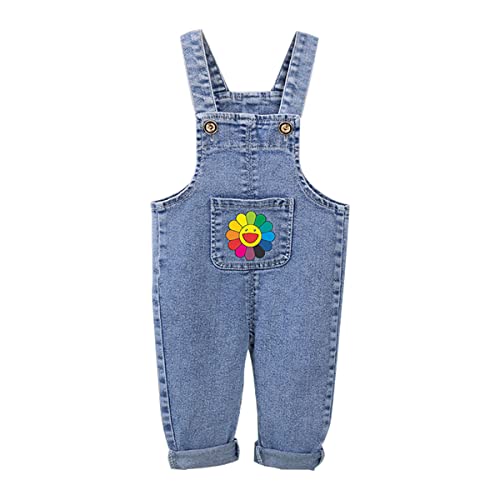 ACMEDE Kinder Latzhose Overall Baby Jungen Mädchen Hosen Kleidung Overall Winter Neugeborenes Babykleidung Strampler Latzhose Baby Body Langarm Denim Girl Jean Outfit 80-120 von ACMEDE