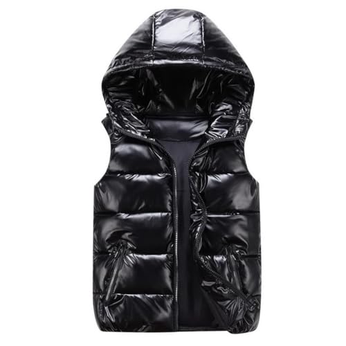 ACMEDE Kinder Weste Steppweste Gr. 104/116/122/134/146/152 Eltern Kind Westen Winterjacke Ärmellos Warm Westen Teenager Herren Steppweste 164/176/182Übergangs Vest Gilets Ärmellos Daunenweste von ACMEDE