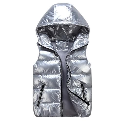 ACMEDE Kinder Weste Steppweste Gr. 104/116/122/134/146/152 Eltern Kind Westen Winterjacke Ärmellos Warm Westen Teenager Herren Steppweste 164/176/182Übergangs Vest Gilets Ärmellos Daunenweste von ACMEDE