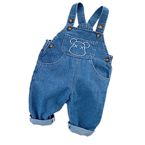 ACMEDE Latzhose Kinder Baby Jungen Mädchen Jeanshose Latzhosen Jeans Hosen Baby Kinder Overall Gr.86-Gr.140 Kinderjeans Jungen Jeanshose Latzhose Latzjeans Overall Hose von ACMEDE