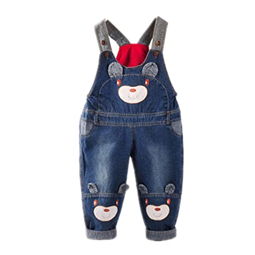 ACMEDE Latzhose Kinder Baby Jungen Mädchen Jeanshose Latzhosen Jeans Hosen Baby Kinder Overall von ACMEDE