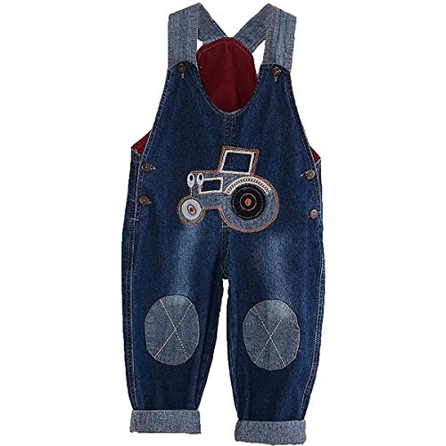 ACMEDE Latzhose Kinder Baby Jungen Mädchen Jeanshose Latzhosen Jeans Hosen Baby Kinder Overall von ACMEDE