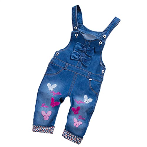 ACMEDE Latzhose Kinder Baby Jungen Mädchen Jeanshose Latzhosen Jeans Hosen Baby Kinder Overall von ACMEDE