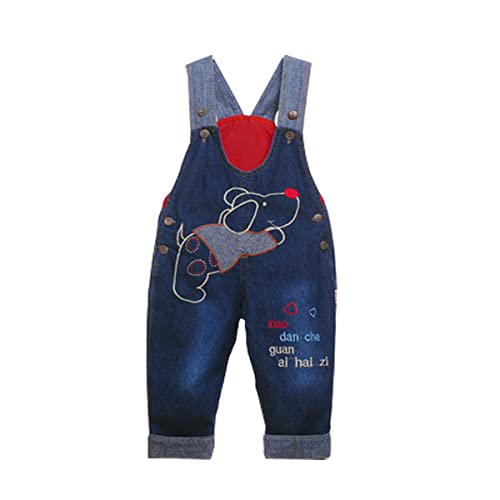 ACMEDE Latzhose Kinder Baby Jungen Mädchen Jeanshose Latzhosen Jeans Hosen Baby Kinder Overall von ACMEDE