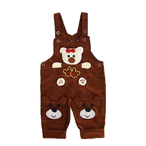 ACMEDE Latzhose Unisex Baby Kordsamt Latzhose Gr.73-Gr.110 Verstellbare Ärmellose Strampler Overall Baby Jungen Mädchen Cordhose Kordhose Kinderhose jungenhose Latzhose Trägerhose von ACMEDE