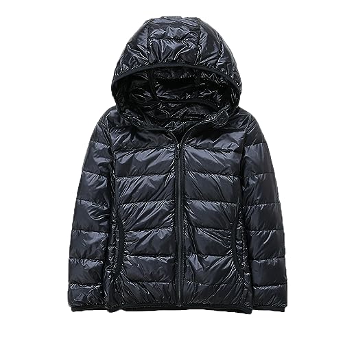 ACMEDE Leichte Daunenjacke Baby Jungen Mädchen Gr. 74/80/86/98/104/122/134/146 Daunenmantel Winterjacke mit Kapuze Winter Outdoor Warm Winterjacke Steppweste Winter jacke 9 Monate-8 Jahre von ACMEDE