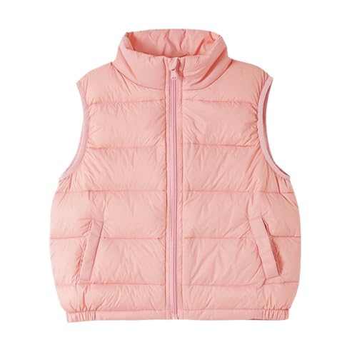 ACMEDE Leichte Daunenweste Kleinkind Jungen Mädchen Gr. 92/98/104, Kinder Freien Steppweste ärmellose DaunenWeste 90% Weiße Entendaunen Gr. 122/128/134/146 Winter Outfits,2-11Jahre von ACMEDE
