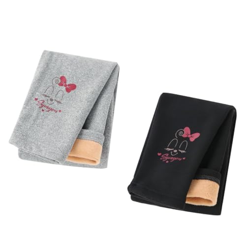 ACMEDE Mädchen Leggings Thermo Gr. 86/92/98/104/116/128/134 Dick Fleece Warm Gefüttert Hosen Herbst Winter Thermo Hose Dicker Baumwolle Jeggings mit Fleecefutter für Mädchen 2-8 Jahre von ACMEDE