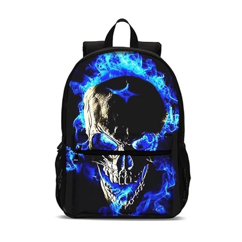 ACMEDE Rucksack mit Totenkopf Tagesrucksack Jungen Schulrucksack Schultasche Jugendliche Rucksack für Jungen Schulranzen Kinderrucksäcke Outdoor Freizeitrucksack (Stil 2) von ACMEDE