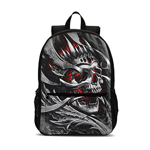 ACMEDE Rucksack mit Totenkopf Tagesrucksack Jungen Schulrucksack Schultasche Jugendliche Rucksack für Jungen Schulranzen Kinderrucksäcke Outdoor Freizeitrucksack (Stil 3) von ACMEDE