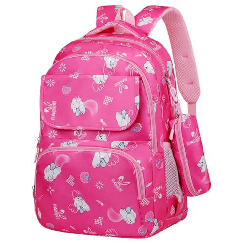 ACMEDE Schulrucksack Mädchen mit Abnehmbare Stifttasche Schultasche Mädchen Grundschultaschen der 3. bis 6. Klasse Kinder Schulranzen mit 15'' Laptopfach Tagesrucksäcke für Primary Junior High von ACMEDE