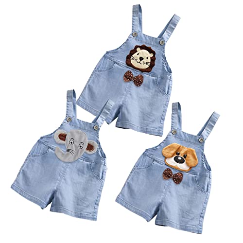 ACMEDE Sommer kurze Latzhose Kleines Jungen Jeans-Latzhose Denim Shortalls 6-12 Monate 2 3 JahreBaby Mädchen Jungen Overall Sommer Kurz Hose Denim Baumwolle,Höhe 75-80cm von ACMEDE