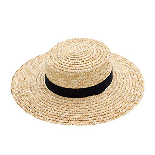 ACMEDE Strohhut Kreissäge Hut Sommerhut Erntehut Gartenhut Sonnenhut Herrenstrohhut Herren Männer mit Ripsband Unisex Größe Einstellbar von ACMEDE