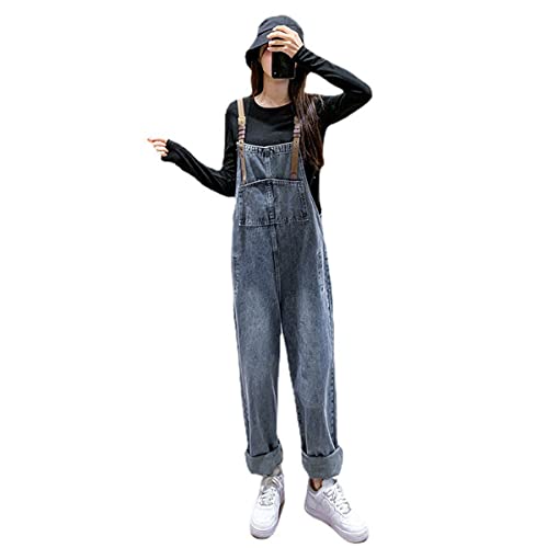 ACMEDE Umstands Latzhose Damen Denim LatzJeans große Größe Umstandsmode Lätzchen Overalls Schwangere Denim Latzhose Jeans Jumpsuits Sommeroverall Schwangerschaftshosen,M-XXL, 40-80KG von ACMEDE