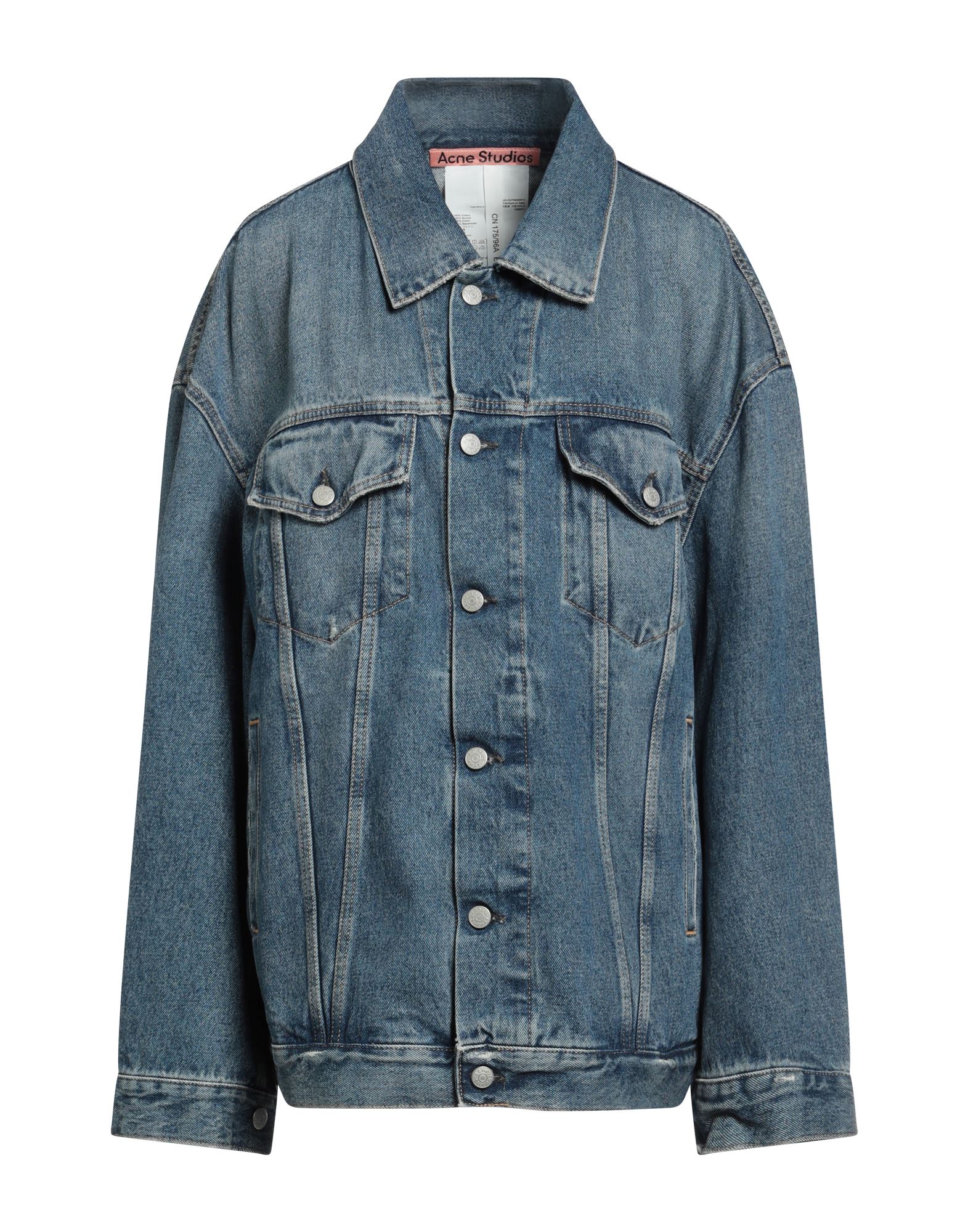 ACNE STUDIOS Jeansjacke/-mantel Damen Blau von ACNE STUDIOS
