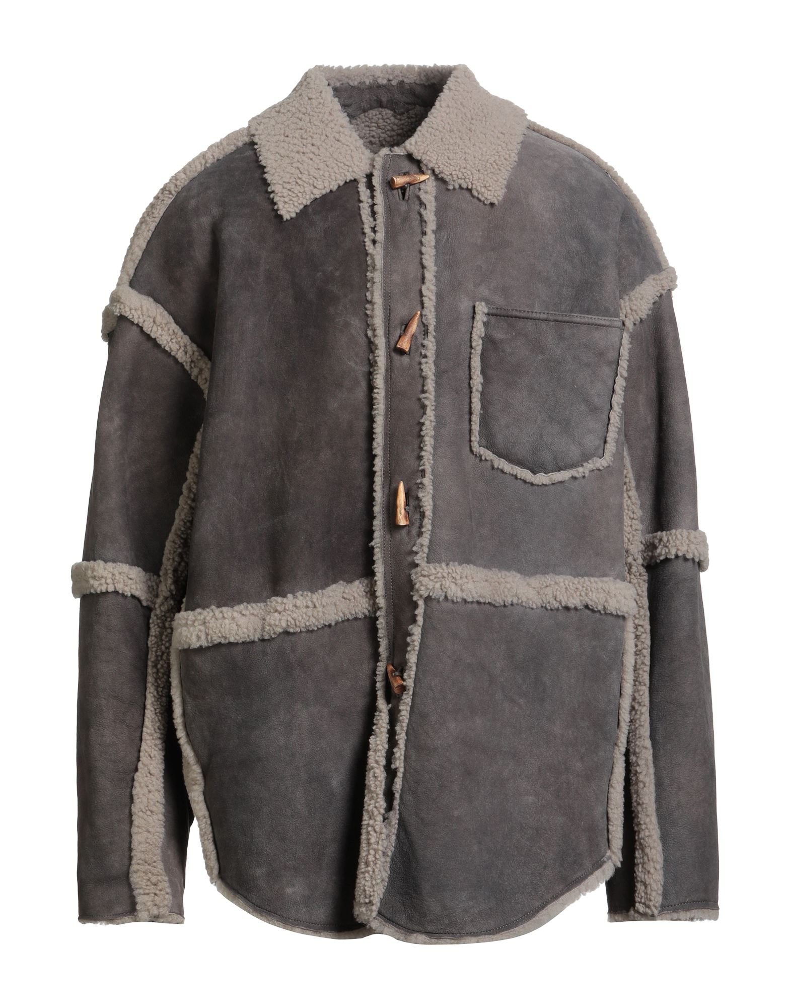 ACNE STUDIOS Shearling- & Kunstfell Herren Grau von ACNE STUDIOS