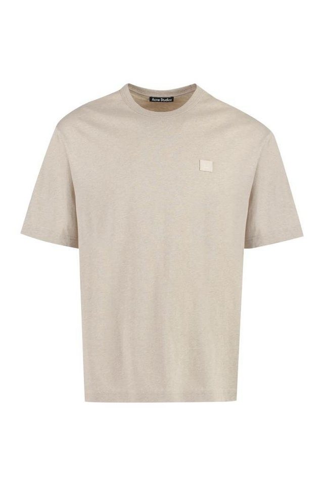 ACNE STUDIOS T-Shirt Face Nash Oatmeal Melange von ACNE STUDIOS