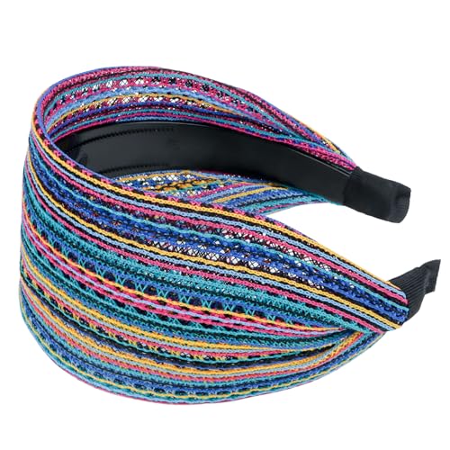 ACO-UINT Boho-Stirnbänder für Frauen, rutschfeste breite Stirnbänder große Stirnbänder für Damenhaar, dicke Stirnbänder mit Zähnen, modische Haarbänder, Haarschmuck für Frauen ACO-UINT Boho-Stirnbänder für Frauen, rutschfeste breite Stirnbänder große Stirnbänder für Damenhaar, dicke Stirnbänder mit Zähnen, modische Haarbänder, Haarschmuck für Frauen von ACO-UINT